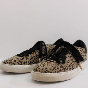 TOPSHOP Leopard Print Textile Sneaker EUC